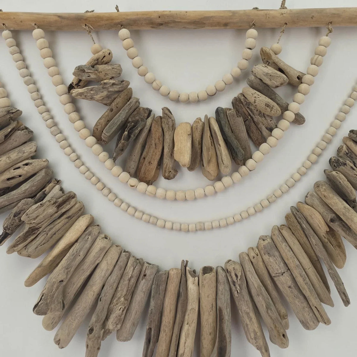 Coastal Tide Driftwood & Beaded Wall Hanging