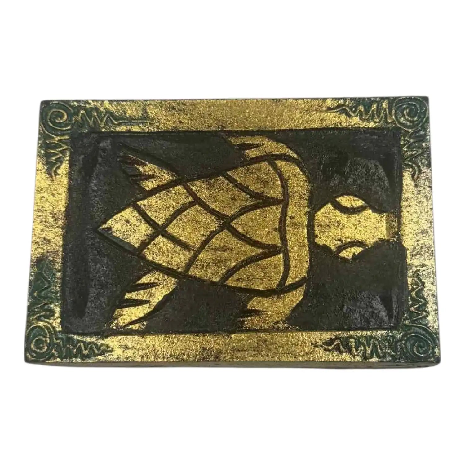 Wooden Trinket Box - Turtle Design