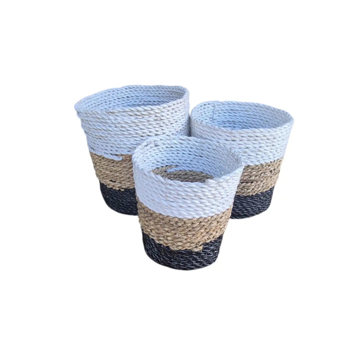 Natural Balinese Seagrass Basket Set