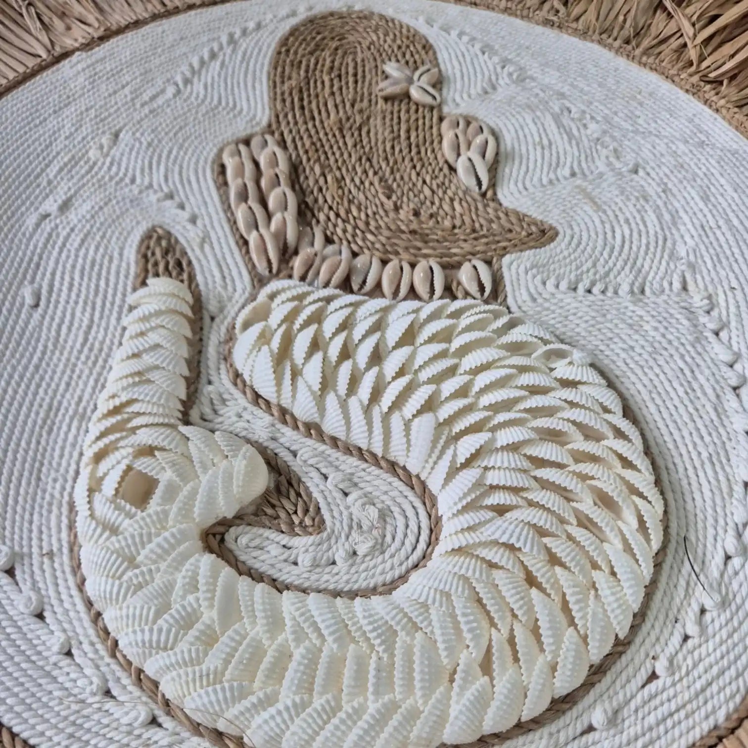 Mermaid Raffia Juju Wall Hanging