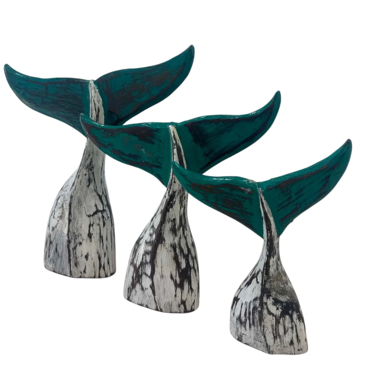 Whale Tail White & Jade - Gloss