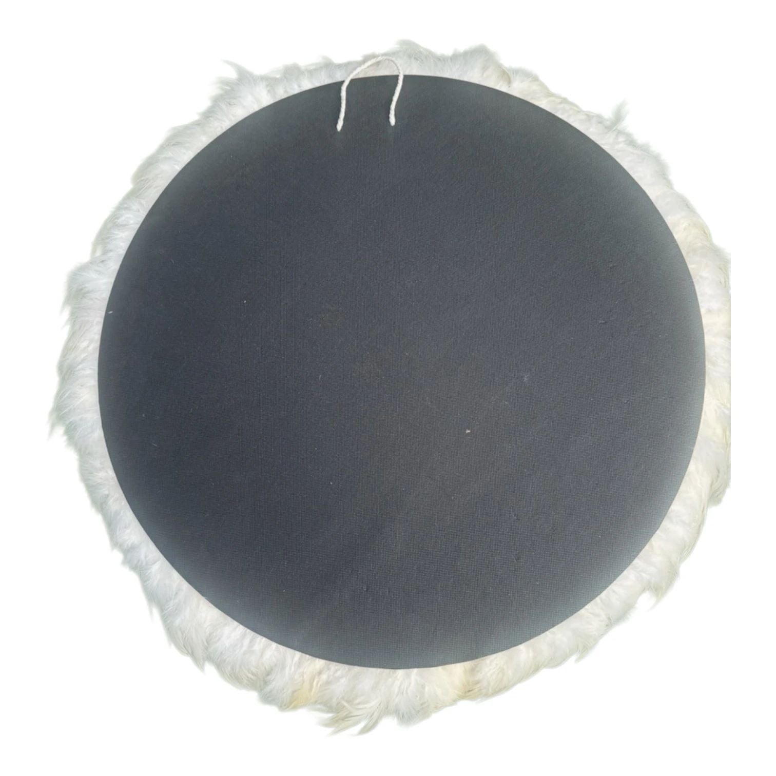 White Feather and Shell Mirror