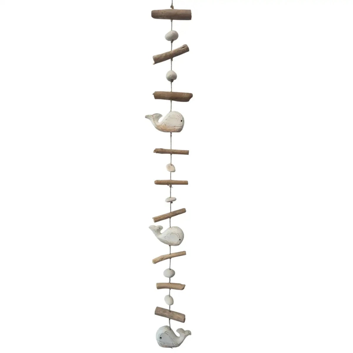 White Whale Driftwood Wall Hanging Garland