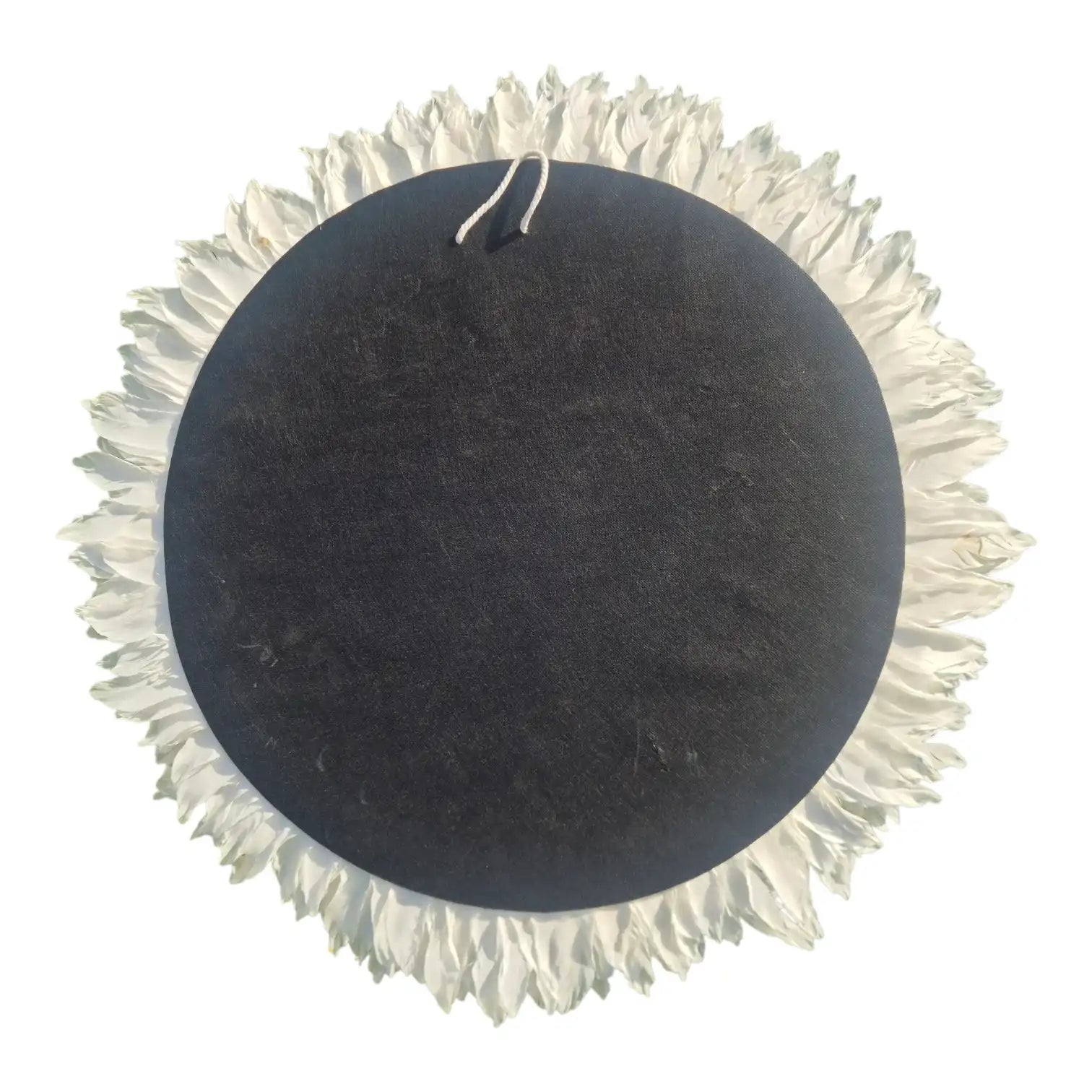 Feather and Blush Shell Mirror