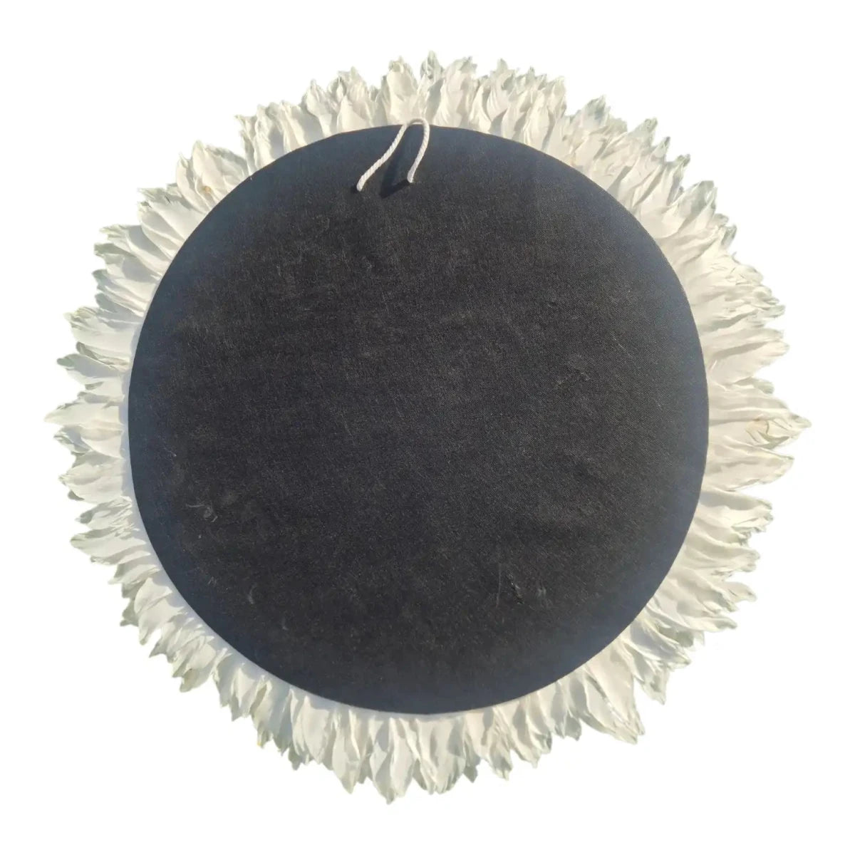 Feather and Blush Shell Mirror