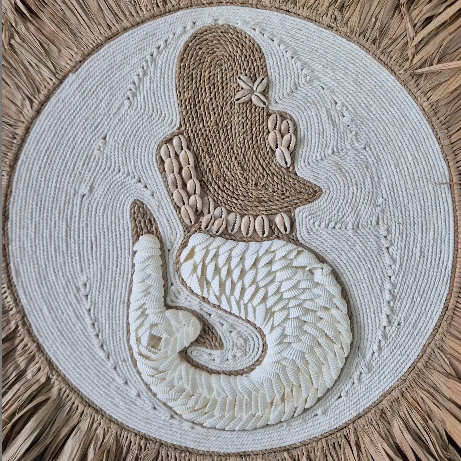 Mermaid Raffia Juju Wall Hanging