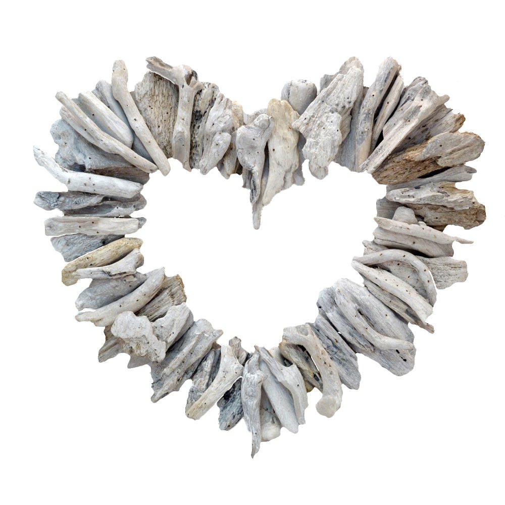 Transform your space with this unique Driftwood Heart Wall decor, bringing a coastal vibe to your home. Handmade