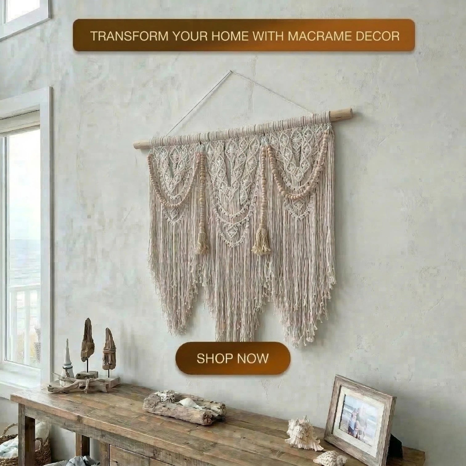 Macrame wall hanging collection page display