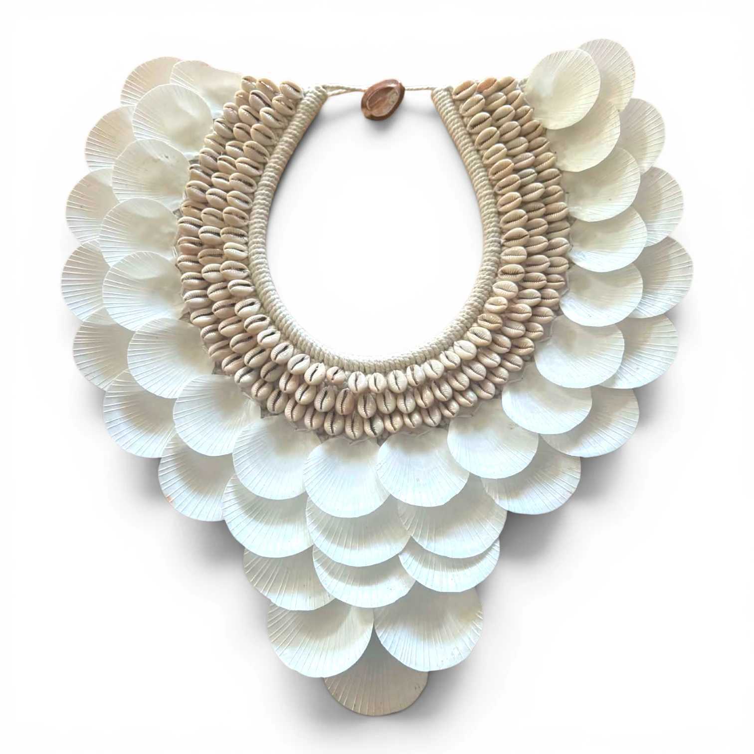 Scallop Shell Necklace Wall Hanging