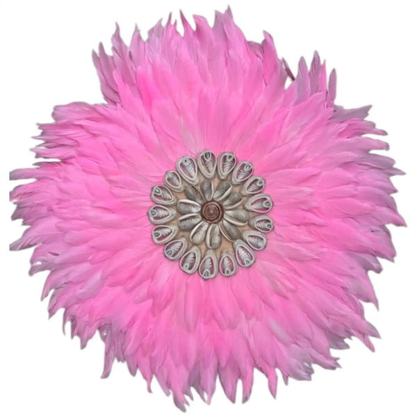Feather Shell Juju Wall Hanging - Pink