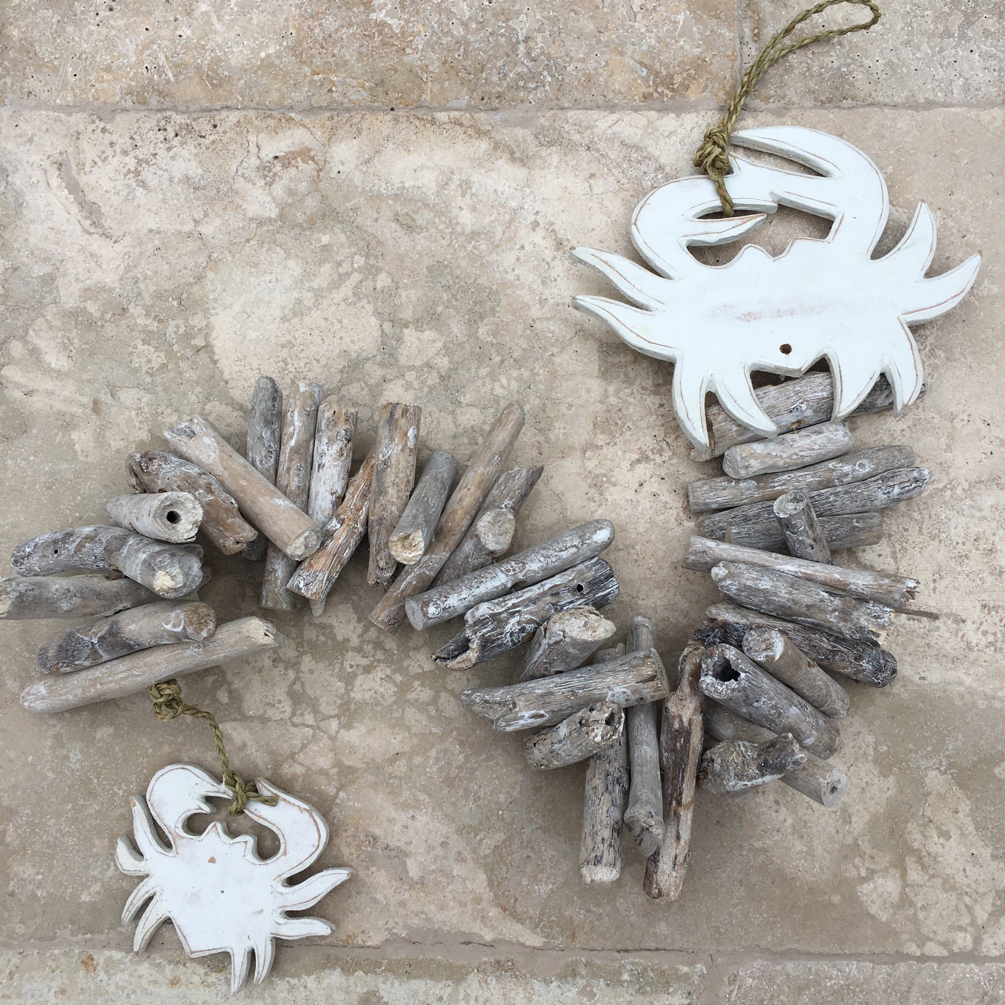 Driftwood Wall Hanging Crab Garland
