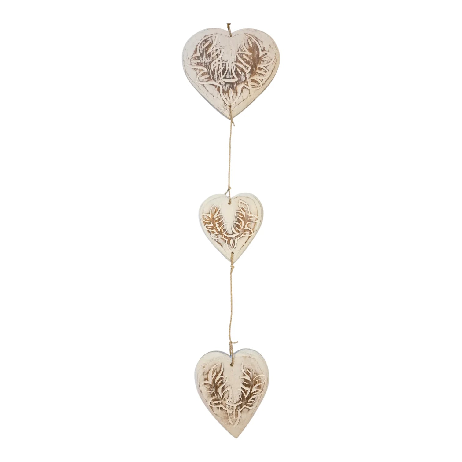 Hearts Garland - White