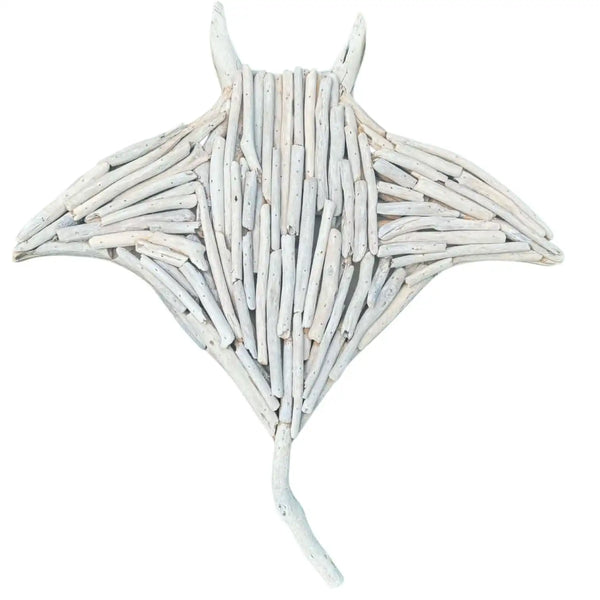 Driftwood Manta Ray Wall Hanging