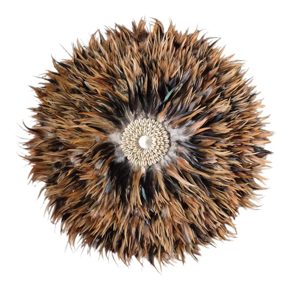 African Feather Juju Hat - Wall Decor