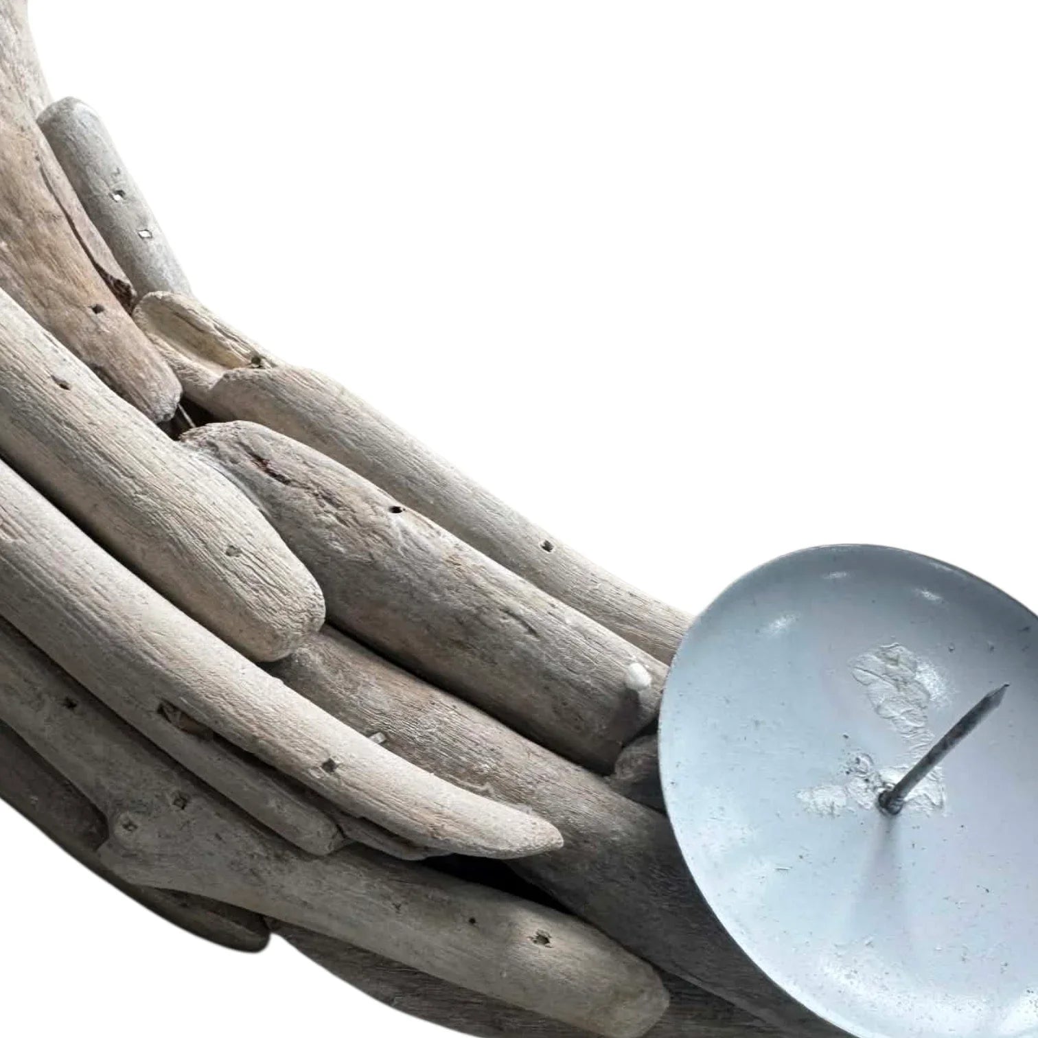 Driftwood Wreath Candle Holder