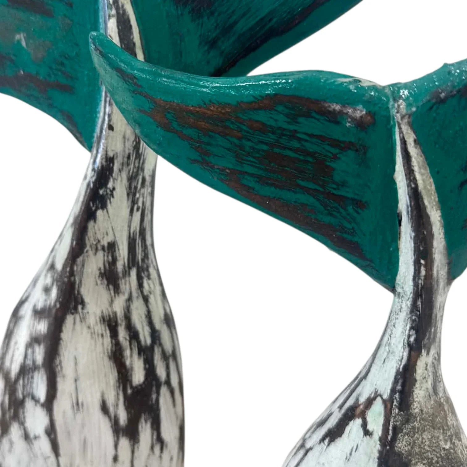 Whale Tail White & Jade - Gloss
