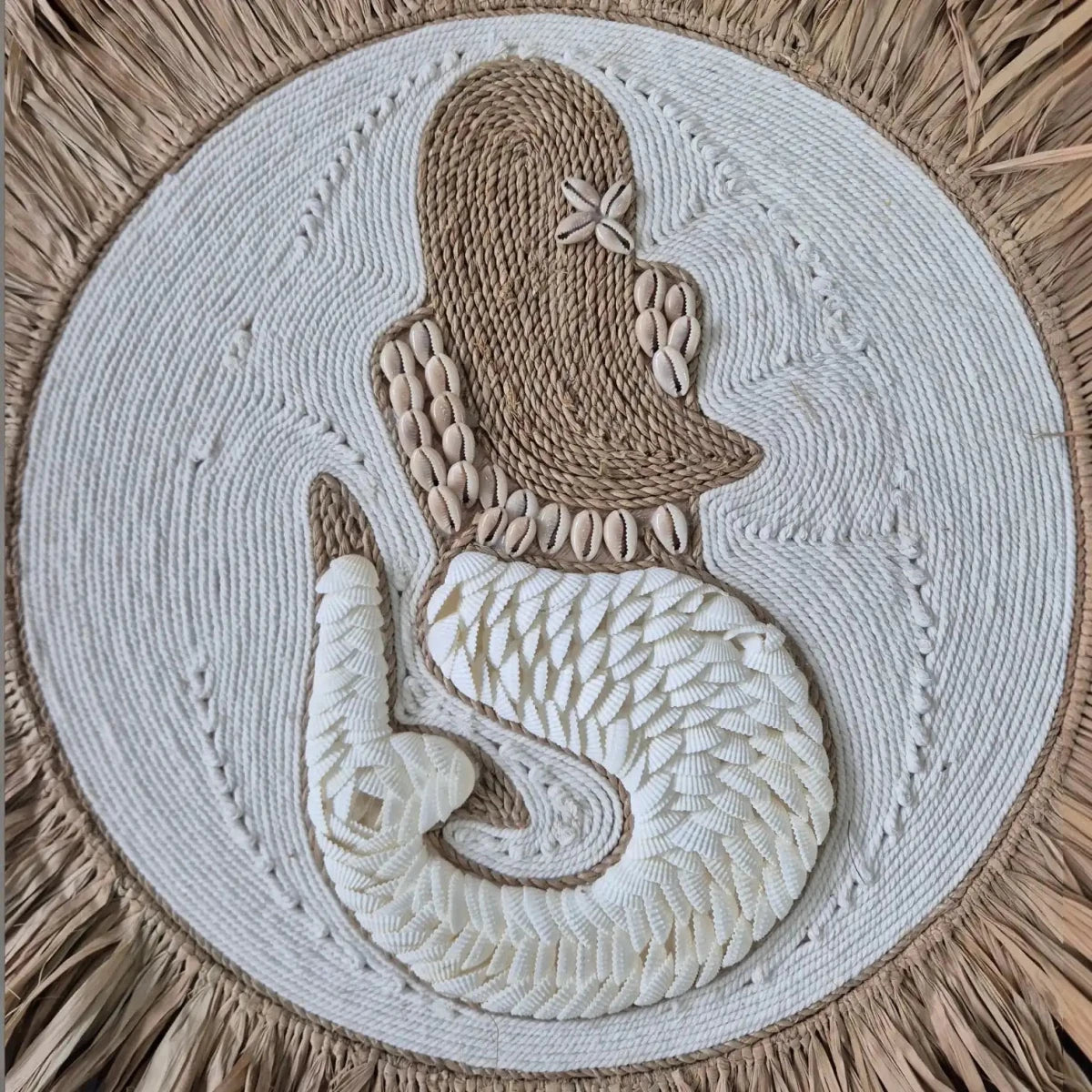Mermaid Decor Raffia Juju Wall Hanging