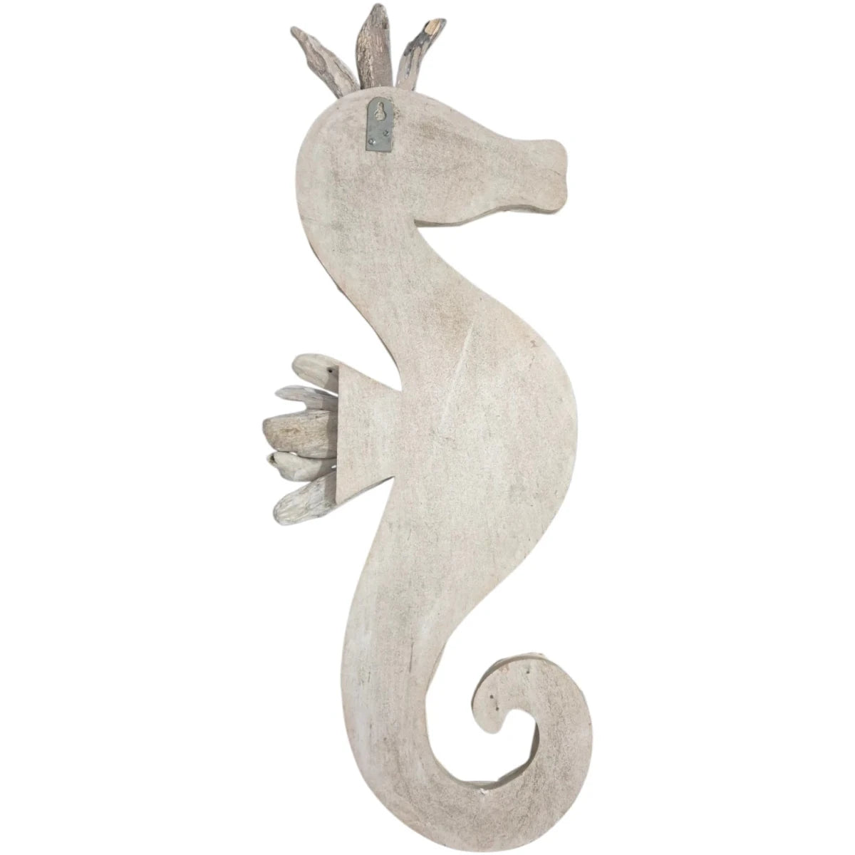 Handcrafted Seahorse Wall Hanging Shell Inlay Back