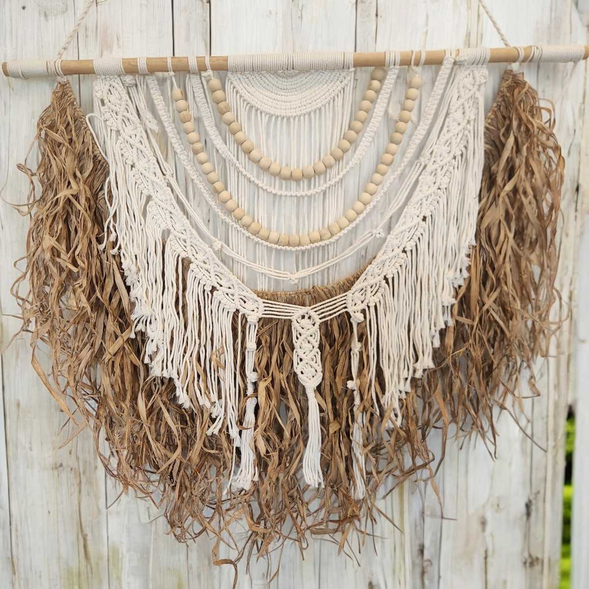 Setita Raffia Macrame Wall Hanging beach and coastal décor