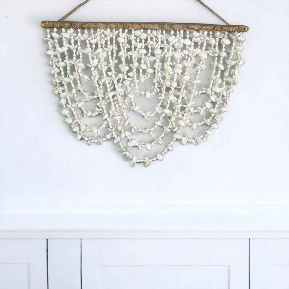 Shell Wall Hanging Waterfall Shell Wall Hanging beach and coastal décor